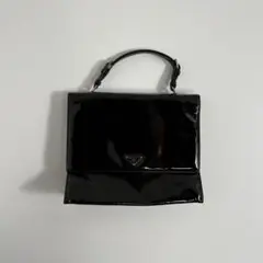 PRADA patent leather hand bag