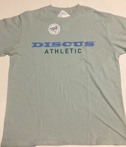 DISCUS ATHLETIC◆ディスカス アスレチック◆半袖Tシャツ◆大きめMサイズ◎ミントグリーン◆長期保管・デッドストック・未着用品◆タグ付き