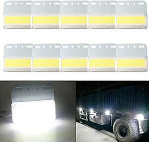 YongMing サイドマーカーランプ 24V 防水 LED cob 42連 ダウンライト トラック用 ホワイト 10