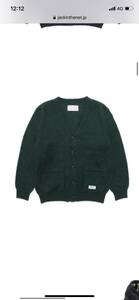 国内正規品 21aw XL WACKOMARIA MOHAIR KNIT CARDIGAN ニットカーディガン ワコマリア モヘア 希少 green 緑 グリーン