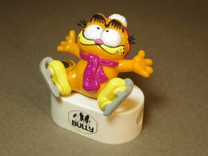 Garfield ガーフィールド PVCフィギュア 台座 スケート BULLYLAND