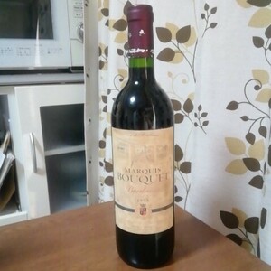 未開栓　Marquis Bouquet Bordeaux　1998年750ml