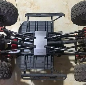 超便利 AXIAL SCX10Ⅱ Kit キット90046 90075他 アルミ メタル スキッドプレート 幅広マルチタイプ高級ステンレス保護ガード付き 送料140円