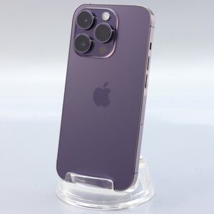 Apple iPhone14 Pro 128GB Deep Purple A2889 NQ0F3J/A バッテリ100% ■SIMフリー★Joshin7090【1円開始・送料無料】