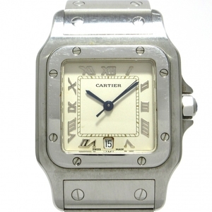Cartier(カルティエ) 腕時計 サントスガルベLM W20025D6 メンズ SS アイボリー