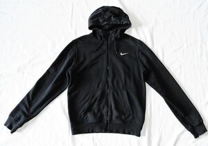 ★ナイキ★NIKE★黒系マットブラック 裏地ボア素材のパーカー　S・M