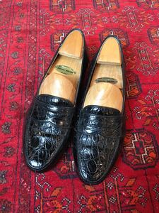 BALLY CROCODILE LEATHER COIN LOAFER/バリービスポーククロコダイルレザーコインローファー