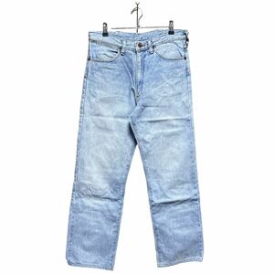 ●洗濯プレス済み● Wrangler ラングラー ライトブルー デニムパンツ 日本製 w33インチ 【1666】