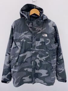 THE NORTH FACE◆スクープジャケット迷彩柄マウンテンパーカ/XL/GRY/カモフラ/NP61525