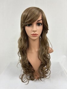 Wigs2you C-004 アッシュブラウン コスプレウィッグ アニメ アイドル風 耐熱コスプレウィッグ★パーマロングスタイル