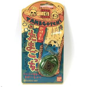 BANDAI バンダイ 新種発見!! たまごっち グリーン 緑 1997年 当時物 玩具 現状販売品 24i菊MZ