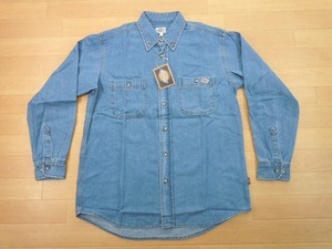 g150★新品★サイズ L★DICKIES ディッキーズ FB460U デニムシャツ★ワークシャツ ボンマックス★カラー7 ブルー★即決★ 