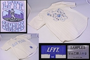 ラファイエット x SAMPLES コラボ ★ Lafayette ★ ベースボールシャツ ★ M ★ 白 ★ LFYT ★ バラの刺繍 ★ ポリエステル100% ★ 中古品