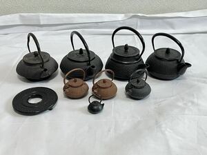 鉄瓶 まとめ ミニ 南部 岩鋳 南部鉄器 盛榮堂 茶器 茶道具 インテリア 飾り 伝統工芸 南部鉄瓶 