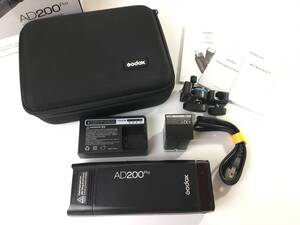 Y478★極美品 Godox ゴドックス AD200Pro ポケット TTL スピードライト フラッシュ