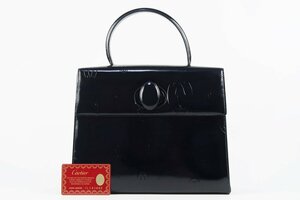 【超美品】Cartier カルティエ ハッピーバースデー ターンロック ハンドバッグ ブランド鞄【QL95】