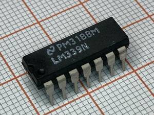 送料120円～ ナショセミ コンパレータ LM339N 4回路 低消費電力 低オフセット DIP 4素子 QUAD NS TI ナショナルセミコンダクター 電子部品