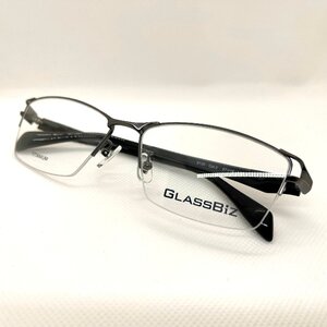 GLASS BiZ 8135 C-3 ダークブラウン (レンズ別売) ハーフリム