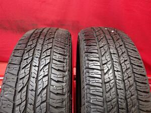 中古タイヤ 165/60R15 77H 2本セット ヨコハマ ジオランダー A/T G015 YOKOHAMA GEOLANDAR A/T G015 8.5分山 ソリオ ハスラー デリカ D:2