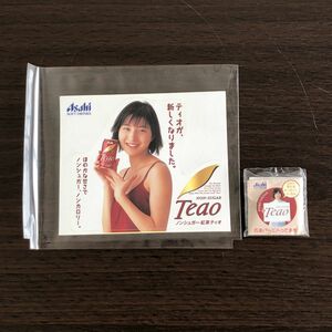 レア ノベルティ 広末涼子 紅茶ティオ ステッカー 企業 シール 缶バッチ/36-2-4