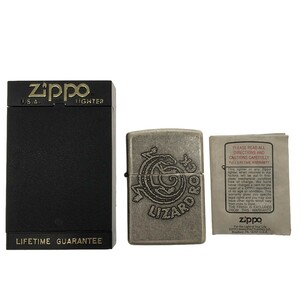 【希少 美品】Zippo Marlboro LIZARD ROCK 1994年製 マルボロ リザードロック ダメージ加工 ジッポー 喫煙具 オイルライター J1234