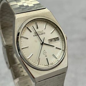 1円スタート SEIKO セイコー キングクオーツ デイデイト 純正ベルト quartz wacth antique メンズ 5856-7020 メンズ １スタ 腕時計