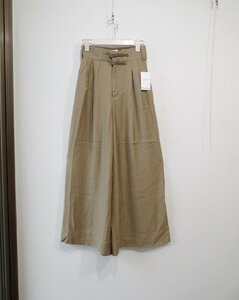 ★タグ有　未使用　2021年　YURIE A. ×スピック＆スパン　*Wベルト　ワイドパンツ/size:36//定価￥19.800*　古着のgplus広島　2402r4