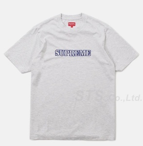 18F/W Supreme Floral logo Tee(L・Ash Grey) 国内オンライン購入 新品・未開封 納品書原本付 シュプリーム フローラル ロゴ Tシャツ