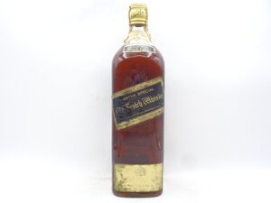 同梱不可 1円～JOHNNIE WALKER BLACK LABEL ジョニーウォーカー 黒 ブラックラベル 金キャップ スコッチウイスキー 特級 1136ml T60917