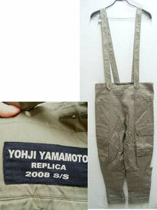 ◇即決[3]美品 ヨウジヤマモト POUR HOMME 19SS 敗残兵期 08SS REPLICA 復刻 サスペンダー ミリタリー カーゴパンツ 軍 プールオム■890