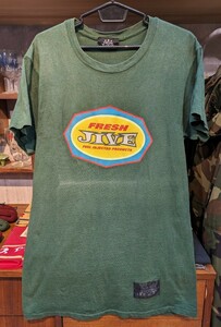 フレッシュジャイブ！ 90s初期 FRESH JIVE グラフィック Tシャツ L ビンテージ VINTAGE オールドスクール USA製 当時物 レア ロサゼルス LA