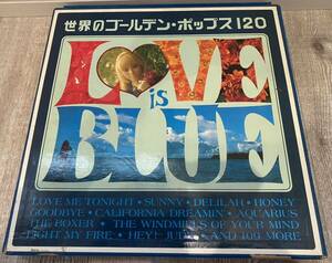 世界のゴールデン・ポップス 120 LOVEisBLUE レコードLP 未使用