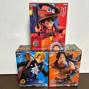 未開封 ワンピースマニアが本気で三兄弟をプロデュースしたらこうなった ONE PIECE 特別彩色仕様 LUFFY ACE SABO MANIA PRODUCE BANDAI