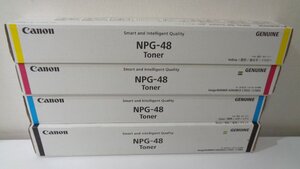 キャノン NPG-48ブラック　純正品　他４色４本　外箱未開封若干汚れあり