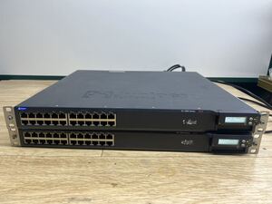 ☆Juniper EXシリーズ EX4200イーサネットスイッチ EX4200-24T 8PoE 2台セット【管0802c】