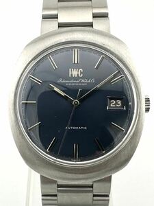 IWC 815 オーバル デイト ブルー 自動巻き時計