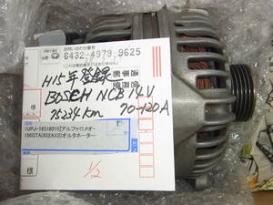 ALFA ROMEOアルファロメオ156 GTA (932AXB)オルタネーター 中古品