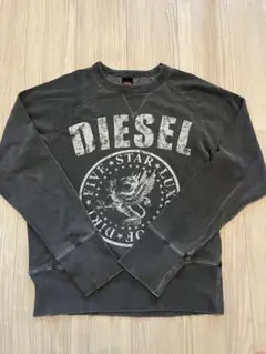 (希少) DIESEL ウォッシュグレー/スウェット　L