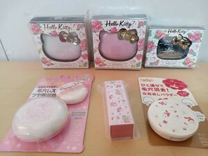 #383 sanrio サンリオ ハローキティ HELLO KITTY キティちゃん 化粧品 リップケース 化粧なおし フェイスパウダー コスメ