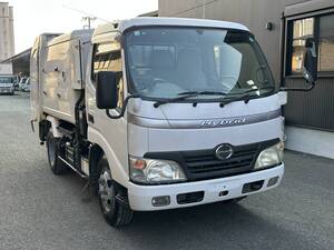 動画有！売り切り！H19年 日野 デュトロ DUTRO ハイブリッド 塵芥車 パッカー車 積載2000kg 4.0L ディーゼル 5速MT エンジン好調！佐賀