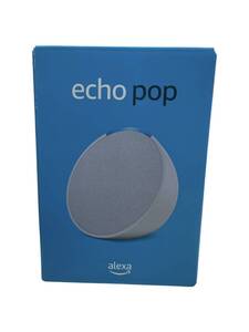 θ【新品未開封品】Amazon/アマゾン Echo Pop コンパクトスマートスピーカー with Alexa グレーシャーホワイト 完品 S88099996874