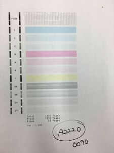 【A2220】プリンターヘッド ジャンク 印字確認済み QY6-0090 CANON キャノン TS8030/TS9030/TS8130/TS8230/TS8330/TS8430