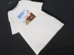 LOWRYS FARM ローリーズファーム プリント Tシャツ sizeF/白 ■◆ ☆ eha9 レディース