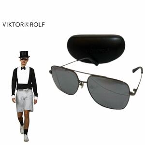 VIKTOR&ROLF ヴィクター&ロルフ MADE IN FRANCE フランス製 ツーブリッジサングラス ティアドロップ型 サングラス 60□15 アーカイブ