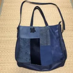 GENUINE LEATHER　ジェニュインレザー　トートバッグ　レザーバッグ