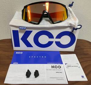 美品　kask カスク　koo spectro クー　スペクトロ　ブラック／レッドミラー