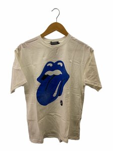 HYSTERIC GLAMOUR◆THE ROLLING STONES/CIRCLE HEAD&BLUE /M/コーデュロイ/WHT/02233CT09//