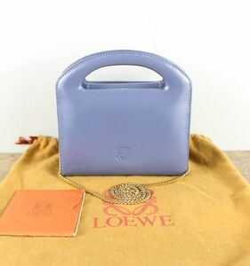 LOEWE CHAIN LEATHER 2WAY SHOULDER BAGロエベチェーンレザー2wayショルダーバッグ