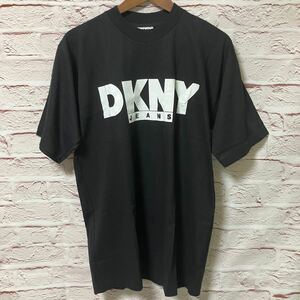 DKNY ダナキャラン tシャツ 大判プリント 新品 90s シングルステッチ