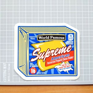 シュプリーム ステッカー チーズ 19AW 正規品 送料無料!! 匿名配送 追跡可能 SUPREME Supreme supreme